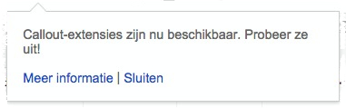 Adwords Callout extensies beschikbaar