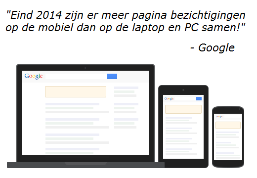 Pagina bezichtingen laptop-tablet-mobiel Op Google