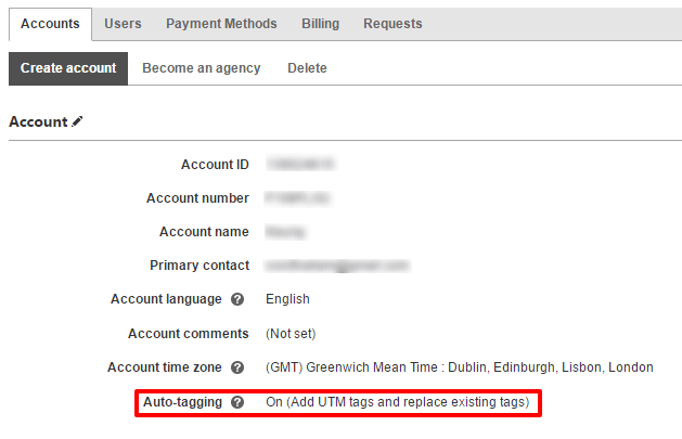 Adwords naar Bing Ads importeren - UTM tag
