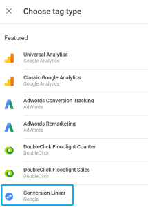 Conversion Linker Tag in GTM /Google Tag Manager