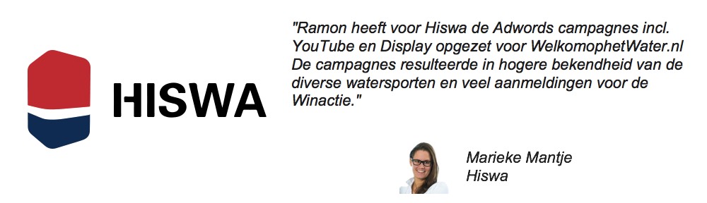Referentie van Marieke Mantje van de Hiswa voor de WelkomophetWater.nl campagne