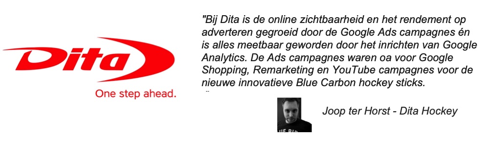 Dita Hockey referentie van Joop ter Horst