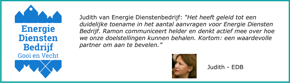 Recensie van Fontein Online marketing van Energie Diensten Bedrijf Gooi en Vechtstreek