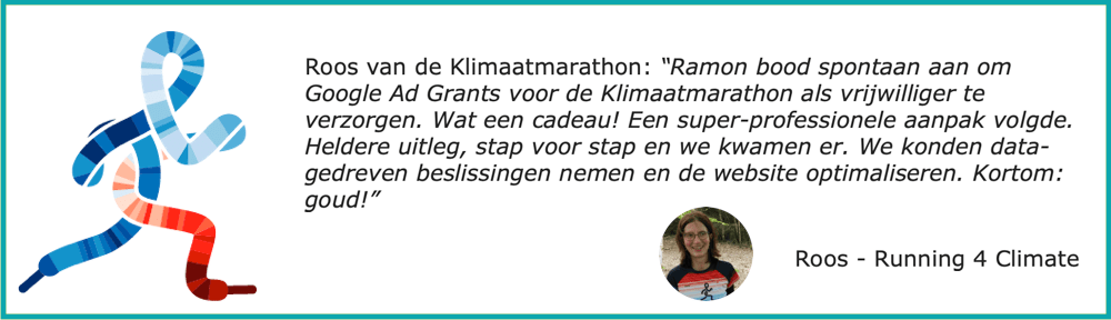 Recensie van Fontein Online marketing van de Klimaatmarathon